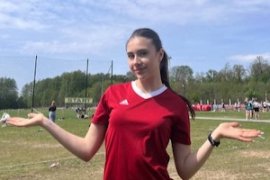VII miejsce Patrycji Wysokińskiej w Finale Wojewódzkim w Indywidualnych Biegach Przełajowych w Adamowie